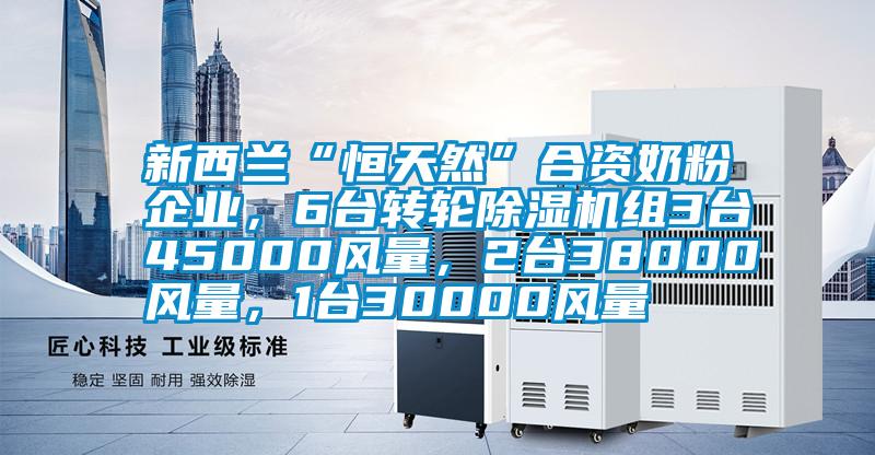 新西蘭“恒天然”合資奶粉企業(yè)，6臺轉輪除濕機組3臺45000風量，2臺38000風量，1臺30000風量