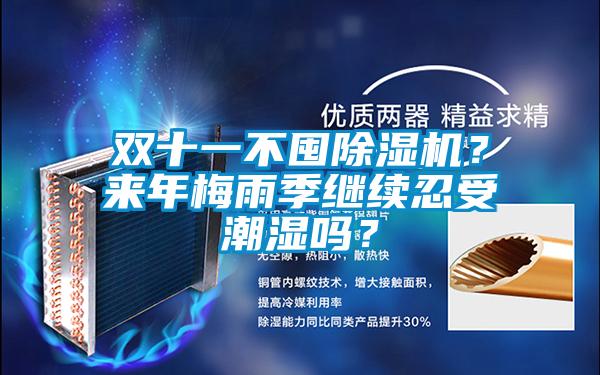 雙十一不囤除濕機？來年梅雨季繼續忍受潮濕嗎？