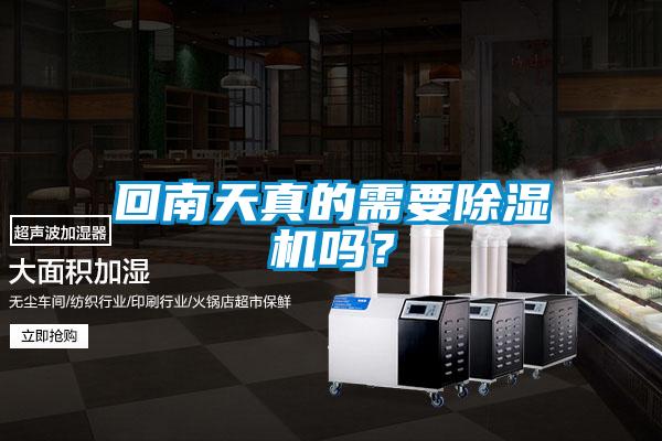 回南天真的需要除濕機嗎？