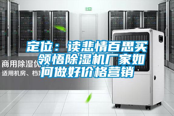 定位:讀悲情百思買 領悟除濕機廠家如何做好價格營銷