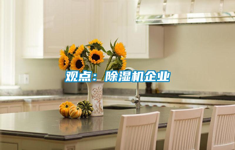 觀點(diǎn):除濕機(jī)企業(yè)