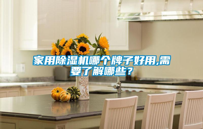 家用除濕機(jī)哪個牌子好用,需要了解哪些？