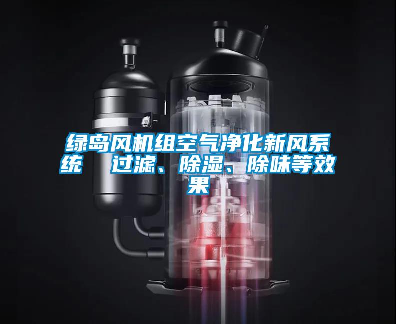 綠島風機組空氣凈化新風系統  過濾、除濕、除味等效果