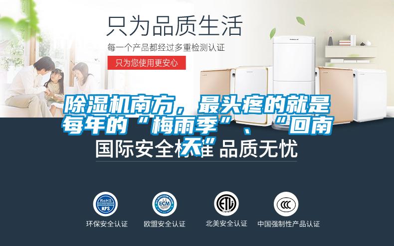 除濕機南方,最頭疼的就是每年的“梅雨季”、“回南天”