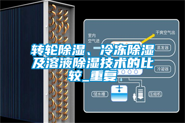轉輪除濕、冷凍除濕及溶液除濕技術的比較_重復