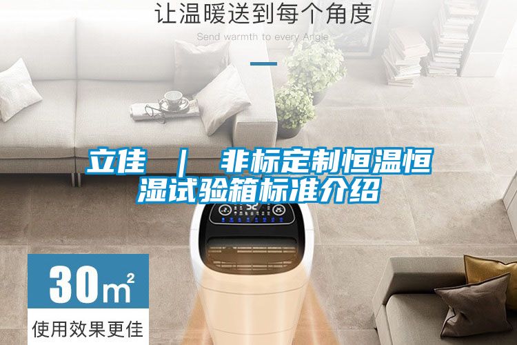 立佳 | 非標(biāo)定制恒溫恒濕試驗(yàn)箱標(biāo)準(zhǔn)介紹