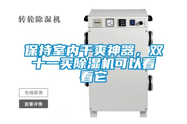 保持室內干爽神器,雙十一買除濕機可以看看它