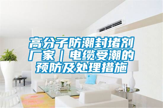 高分子防潮封堵劑廠(chǎng)家｜電纜受潮的預(yù)防及處理措施