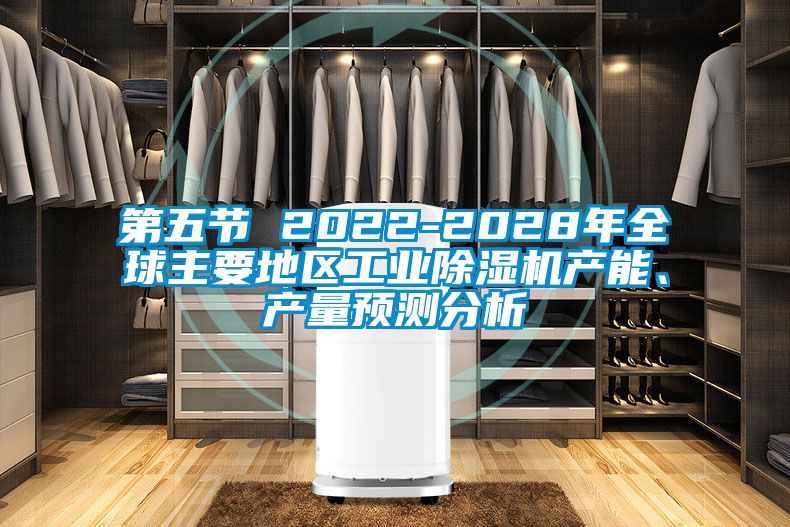 第五節 2022-2028年全球主要地區工業除濕機產能、產量預測分析